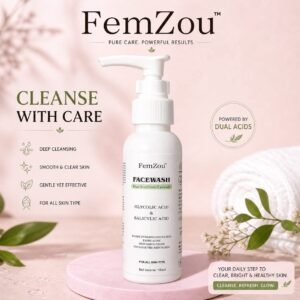 FemZou Glycolic Acid & Salicylic Acid Face Wash