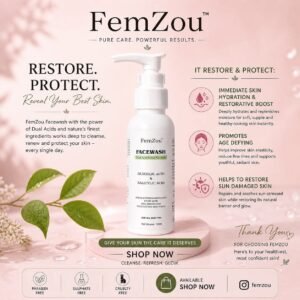 FemZou Glycolic Acid & Salicylic Acid Face Wash