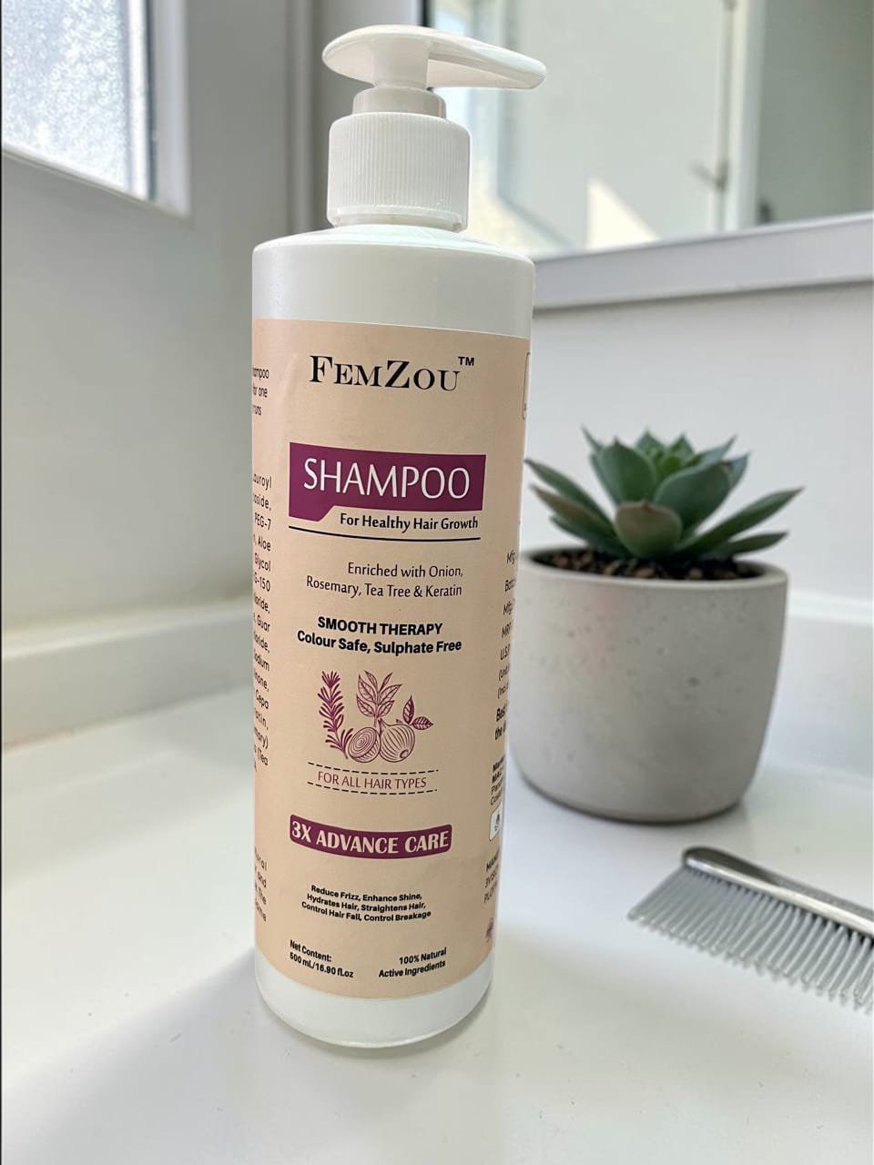 FemZou Sulphate Free Shampoo 500ml